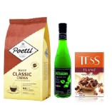 Кофе зерно, чай и сироп